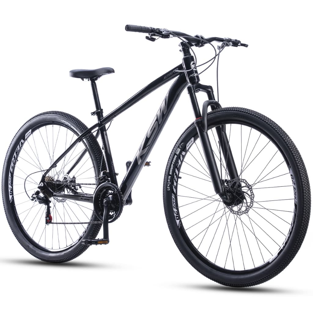 Bicicleta Bike Aro 29 Ksw Xlt100 21 Velocidades Marcha Aero Alumínio Freio a disco Suspensão Mtb
