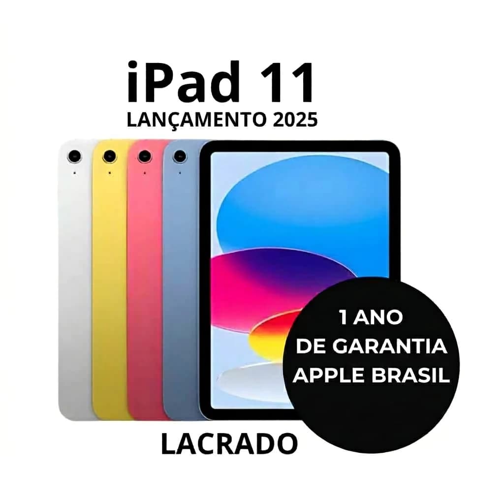 IPad 11” A16 2025 Geração Lacrado Original 1 Ano Garantia Apple Brasil