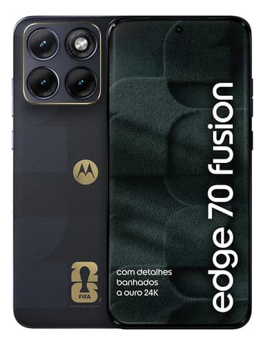 Smartphone Motorola Edge 70 Fusion 5g Fifa World Cup Collection - 256gb 24gb (8gb Ram + 16gb Ram Boost), Camera 50mp Sony Lytia 710, Tela 1.5k Extreme Amoled - Grafite - R$ 2.599