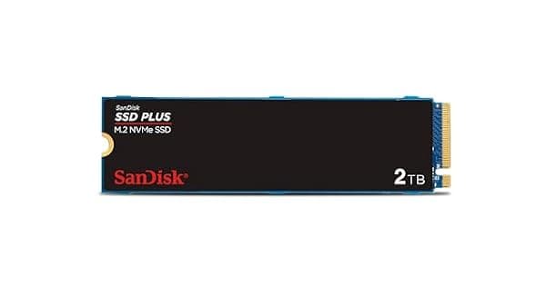 SSD Sandisk Plus  2TB NVMe M2 2280 Leitura at 3200MBs Gravao at 3000MBs