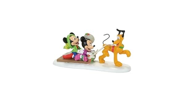 Department 56 Disney Village Estatueta de Tobog do Pluto 4057263 14 cm