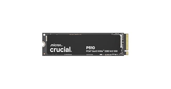 Crucial SSD NVMe P510 1TB Gen5 at 11000 MBs SSD PCIe 50 M2 2280 unidade de estado slido interna compatvel com laptop desktop  software Acronis  CT1000P510SSD801