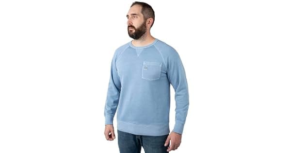 Field  Stream Camiseta masculina Holloa tingida azul claro