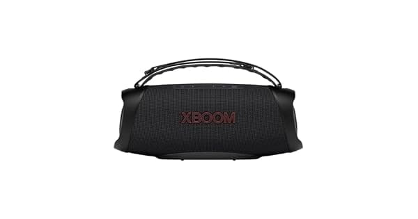 Caixa de som Bluetooth porttil LG XBOOM Durabilidade militar  prova dgua IP67 e 15 horas de bateria  XG8T