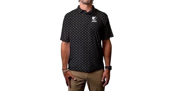 Blue 84 Camisa polo masculina de manga curta oficialmente licenciada pela NBA com estampa reforada
