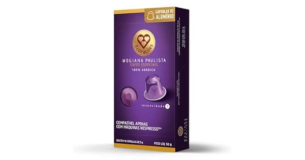 3 Coraes Cpsulas de Caf Mogiana Paulista Compatveis com Nespresso contm 10 cpsulas