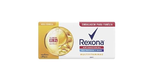 Rexona Sabonete Em Barra Multivitaminas 84G 6 Barras