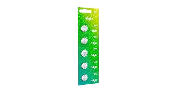 Bateria de Ltio CR2032 Cartela com 5 unidades 3v Elgin  Moeda
