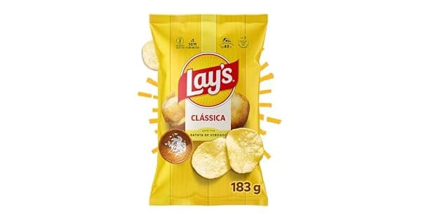Lays Batata Frita Lisa Clssica Sabor Original 183g
