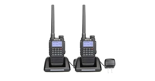 Retevis Rdio Comunicador Rt87 Ip67  Prova Dgua Rdio Bidirecional Resistente Rdio Bidirecional de Alta Potncia E Longo Alcance 128 Canais Banda Dupla Bateria de 1200 Mah Alarme