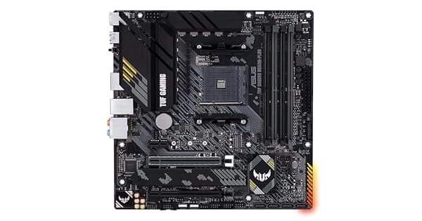 PlacaMe ASUS TUF Gaming B550MPLUS AM4 mATX  Suporte Ryzen PCIe 40 M2 NVMe DDR4 HDMIDP LAN Gigabit Durabilidade Militar para PC Gamer