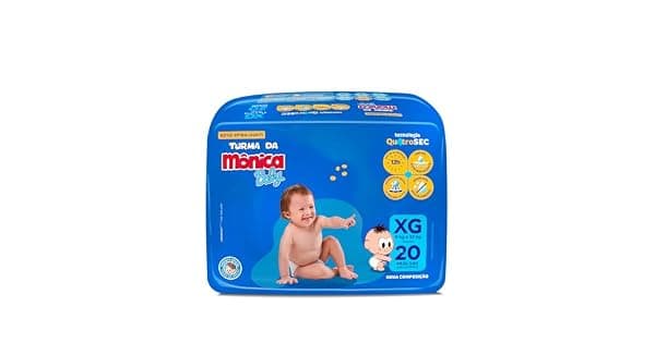 Fralda Turma da Mnica Baby Jumbo XG 20 Unidades