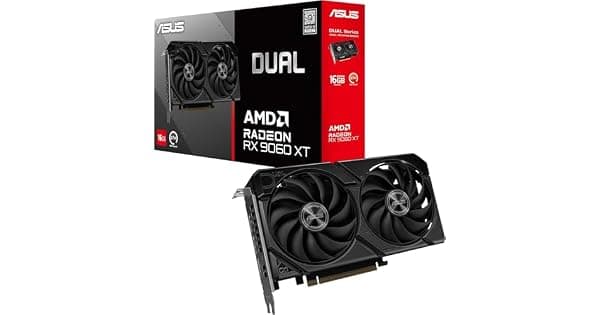 Asus Placa grfica Radeon RX 9060 XT Dual 16GB GDDR6 PCIExpress