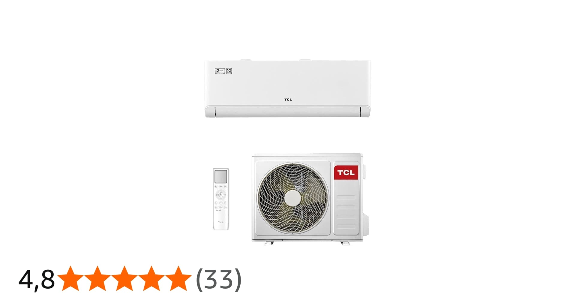 Ar Condicionado Split Hi Wall TCL T-Pro 2.0 Inverter 24.000 Btus Frio 220v R-32